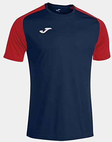 Joma Academy IV Shirt Korte Mouw Kinderen - Marine Rood