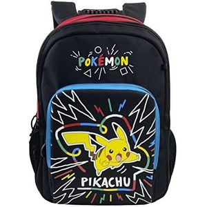 Pokemon - rugzak, Pikachu, schoolrugzak, trolley-rugzak, schoolspullen, rugzak, zwart, officieel product (CyP Brands)