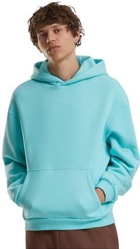 Build Your Brand - Fluffy Hoody - Sweatshirt - Blauw