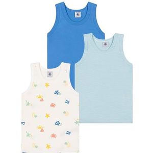 Petit Bateau Tanktops (3 stuks) voor jongens, Variant 1:, 8 Jaren