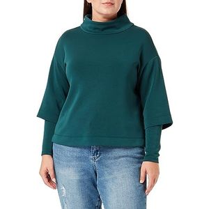 s.Oliver BLACK LABEL Dames sweatshirt lange mouwen groen 42, groen, 42