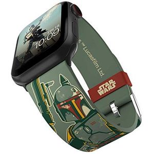 Star Wars – Boba Fett Smartwatch Strap – officieel gelicentieerd, compatibel met elke maat en serie Apple Watch (horloge niet inbegrepen)