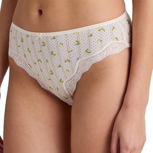 CALIDA Slip - Charm Cream - Katoen - Met Gebloemde Kant