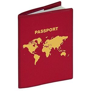HERMA 5549 RFID Blocking paspoortbeschermhoes (formaat 99 x 135 mm), 1 ID-kaarthoes van kunststof, wijnrood, ter bescherming tegen uitlezen en gegevensklauw, identiteitskaart, rood