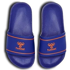 hummel Zwembad Slide Jr Flip-Flop voor kinderen, uniseks, blauw, 35 EU