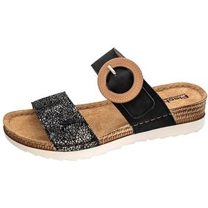 Fischer Ina platte slipper, zwart, 38 EU, zwart, 38 EU