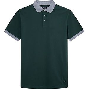 Hackett London Heren Marl Trim poloshirt, Salie, M