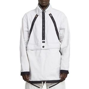 G-Star RAW parachute anorak, Bruin (Faded Chalkstone Gd D26189-d491-h115), XS