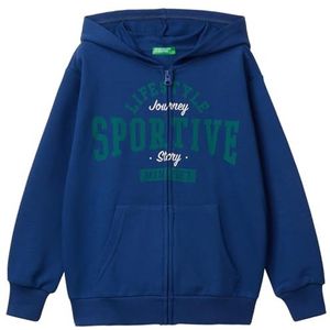 United Colors of Benetton Gebreid vest voor kinderen en jongeren, Blauw, 120