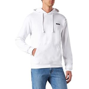 Teddy Smith S- Nark Hoody Sweatshirt met capuchon voor heren, Wit, L/Tall