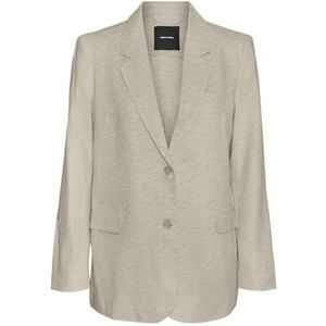 Vmmindy Ls Loose Linen Blazer Mix Noos, havermout, 36