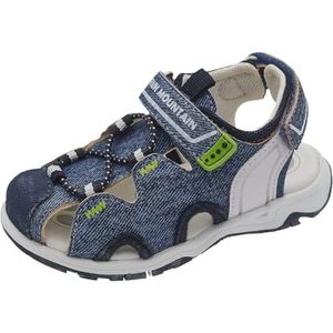 Chicco, Sandaal Met Dubbel Klittenband En Gesloten Teen, Kinderen En Tieners, Spijkerbroek (2), 29 EU, Design in Italië