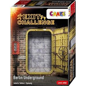 CRAZE Exit Challenge Berlin Underground Game vanaf 8 jaar, niveau: medium, tot 6 spelers, 32251, Escape Room