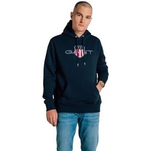 GANT REG Archive Shield Hoodie, evening blue, L
