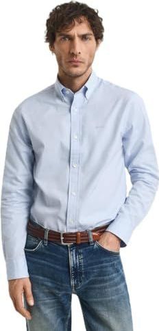 GANT Heren REG Pinpoint Oxford Shirt Klassiek hemd, zwart, standaard, zwart, S