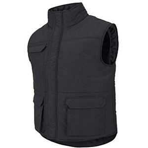 Velilla 205901; gewatteerd vest met meerdere zakken; zwart; maat 2XL