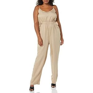 TEREA Millie jumpsuit met bandjes voor dames, Hummus, XS