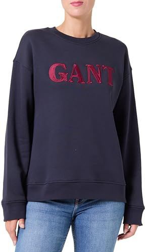 GANT - Sweatshirt - Indigo - Lange Mouw - Ronde Hals