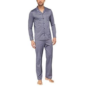 Schiesser Tweedelige herenpyjama, blauw (jeansblauw 816), S