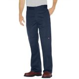 Dickies Herenbroek, losse pasvorm, dubbele knie, twill werkbroek, blauw (Dark Navy), 30W x 30L, donkermarineblauw, 30W / 30L