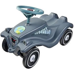 Big Bobby Car Classic Eco - glijauto vanaf 1 jaar van gerecycled materiaal met stuur en claxon, voor kinderen van 1-5 jaar (tot 50 kg), antraciet met kleurrijke stickers