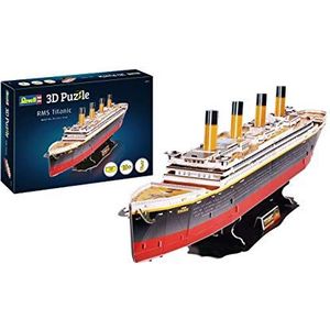 Revell 3D Puzzle 170 RMS Titanic, waarschijnlijk de beroemdste scheepswereld in 3D ontdekken, knutselplezier voor jong en oud, gekleurd