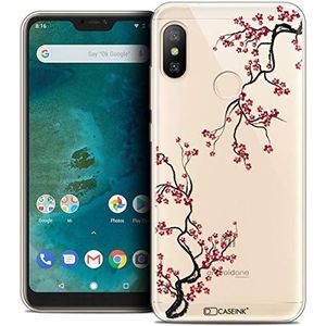 Caseink Hoes voor Xiaomi Mi A2 LITE (5.8) beschermhoes case [Crystal beschermhoes case gel HD collectie Summer Design Sakura - flexibel - ultradun - bedrukt in Frankrijk