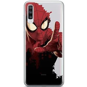 ERT GROUP mobiel telefoonhoesje voor Samsung A70 origineel en officieel erkend Marvel patroon Spider Man 006 optimaal aangepast aan de vorm van de mobiele telefoon, gedeeltelijk bedrukt