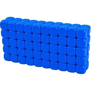 LianShi 22MM Afgeronde Lege Zeszijdige Dobbelstenen Onderwijs Gemaakt Sesources Spel Onderwijs Plastic Kubussen Vier Kleuren Kiezen