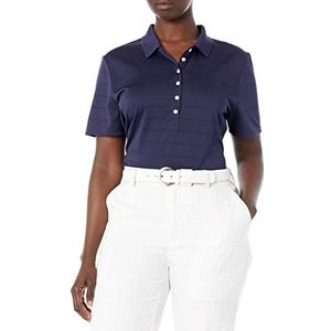 Callaway Women's Golf Short Sleeve Pique Open Mesh Polo Shirt, Peacoat, Large