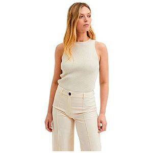 Selected Femme Vrouwelijke gebreide top mouwloos, berk, XS