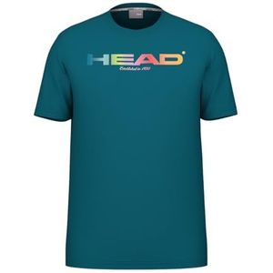 HEAD - Men Rainbow Tee - Tennisshirt - Teal - XXXL