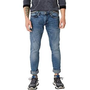 Q/S designed by - s.Oliver Slim Jeans voor heren, blauw (Denim Stone Blue Washed 56z5), 38W / 34L