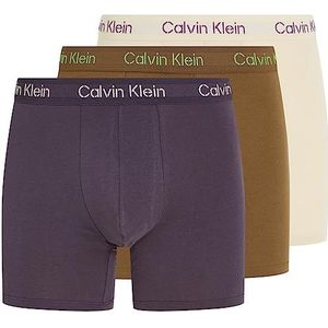 Calvin Klein Boxer Briefs heren Boxer Brief 3pk , Bone Wt, Nshd, Koffie Likeur , S