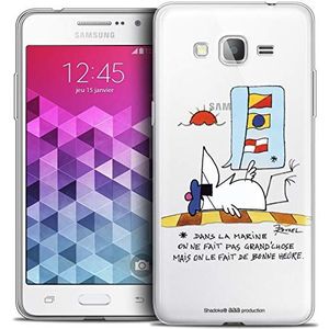 Caseink - Beschermhoes Case voor Samsung Galaxy Grand Prime [Licence Official Collector Les Shadoks® Design La Marine - Flexibel - Ultradun - Gedrukt in Frankrijk]