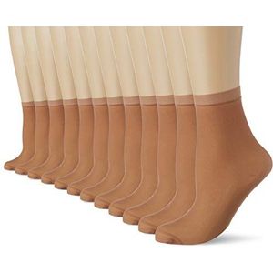 Dim Sokken Ecodim Semi Opaque Multipack dames x12, beige, 35/41 EU