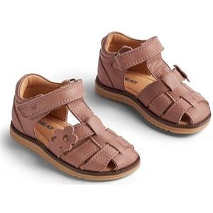 Wheat - Gesloten sandaal Sky Flower - uniseks - echt leer, 2021 Old Rose, 24 EU