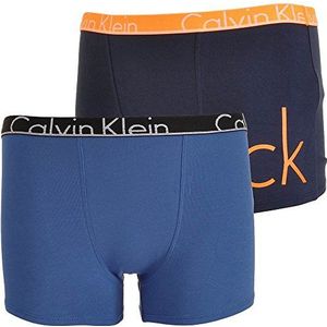 Calvin Klein jongens ondergoed set, meerkleurig (1 Blue Shadow Ck Placed Logo / 1 Dazzlin 067), 8-10 jaar