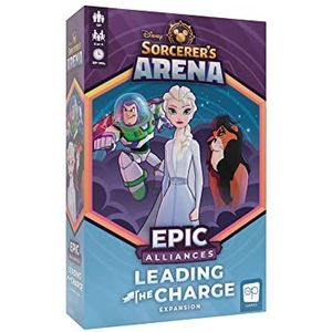 Disney Sorcerer’s Arena: Epic Alliances Leading the Charge Expansion | Featuring Buzz Lightyear, Scar, and Elsa | Officially-Licensed Disney Strategy & Family Board Game