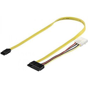 goobay SATA 600-050 0,5 m Pl kabel SATA 0,5 m, rood - SATA-kabel (0,5 m, SATA III, stekker/rood)