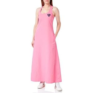 Love Moschino Lange damesjurk met gekruiste schouderbandjes, fuchsia, 40, fuchsia, 40