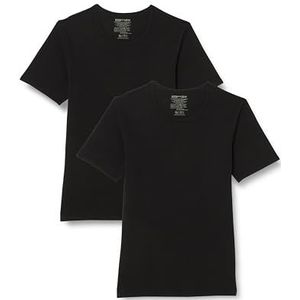 Dim T-shirt (2 stuks) heren, Zwart, XXL