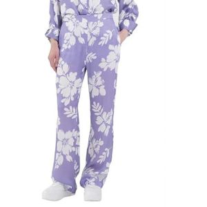 Replay Damesbroek met wijde pijpen, 010 lila/wit, XL