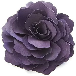 Meilliwish Camelia's bloem haarclip en broche pin (A74) (paars)