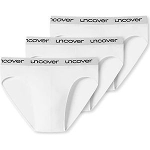 Uncover by Schiesser Functioneel ondergoed voor heren, 3 stuks, ademend, wit, XXL