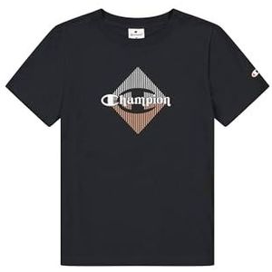 Champion Dames Legacy W - Graphic T-shirt, zwart (KK001), S, Zwart (Kk001), S