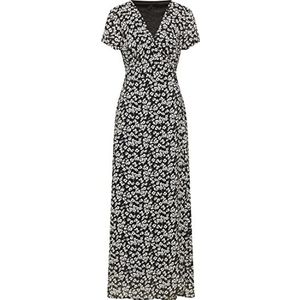 IKITA Dames wikkeljurk 19222817-IK01, ZWART Wit, XS, wikkeljurk, XS