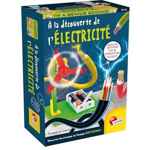 Lisciani - I'm A Genius – ontdek elektriciteit voor kinderen vanaf 8 jaar – set wetenschappelijke experimenten – maak een ventilator – experimenteer met statische elektriciteit – gemaakt in Italië