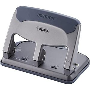 Bostitch EZ Squeeze 40 vel 3-gaats pons, antimicrobiële coating, zwaar gebruik (HP40AM)