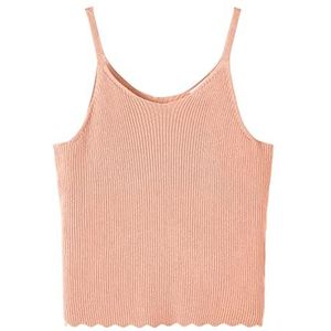 NAME IT Nkffifalma Knit Strap Top Pullover voor meisjes, Peach Nectar, 116 cm